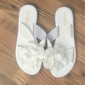 Womens flowered sandals